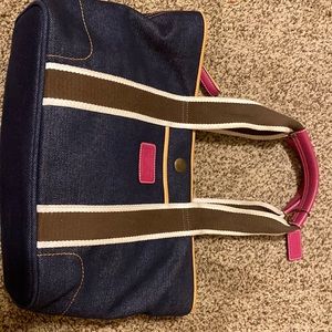 Denim Coach purse